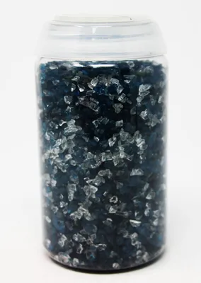 Obrázek produktu pro Dekorační granule Dekorační kameny Rozptylová dekorace Barevné granule modré transparentní 650g