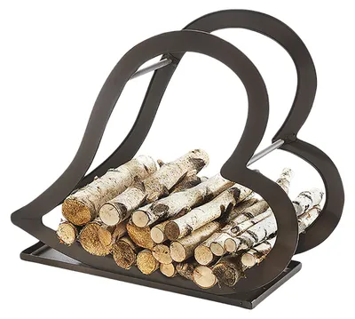 Obrázok produktu pre Kovový stojan na palivové drevo Kobolo - RUSTY - kovový - hnedý - 68x24x55cm - palivové drevo brikety na uskladnenie dreva krbové doplnky dekorácie vstupná chodba, Obrázok generovaný UI
