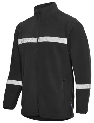 Imagen del producto de Projob - Chaqueta de forro polar para hombre, cremallera frontal completa, modelo ET433 (talla M) (azul marino/)