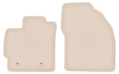 Produktbild von DURBAN Beige Velours-Fußmatten vorne für Toyota Prius III Schrägheck (2009-2011)