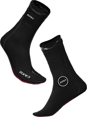 Produktbild von Zone3 Heat Tech Swim Socks | Thermo Neoprensocken für das Schwimmtraining im Freiwasser, Größe:L