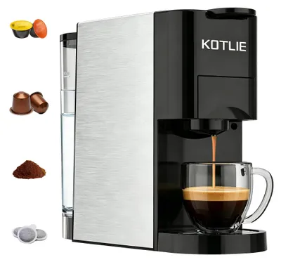4-in-1 Kapselmaschine, 19 bar, 1450 W, 800 ml, schwarz