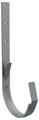 Produktbild von ZAMBELLI Dachrinnenhalter verzinkt RG 250 Anthrazit Rinneneisen, Rinnenhalter für Dachrinne halbrund, einfach montiert ohne löten