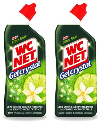 Produktbild von 2 x WC Net Toiletreiniger Gel Crystal Citrus - 750 ml - Vorteilspackung - 2 Stücke