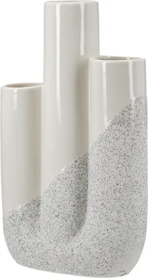 Immagine prodotto di Gilde Vase, "Poppy", Keramik, weiß, VE 2, L. 6.5 cm, B. 15.5 cm, H. 27.5 cm 52928 4063387529287