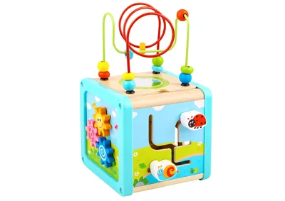 Obrázek produktu pro Tooky Toy dřevěná kostka 18 měsíců 6 kusů