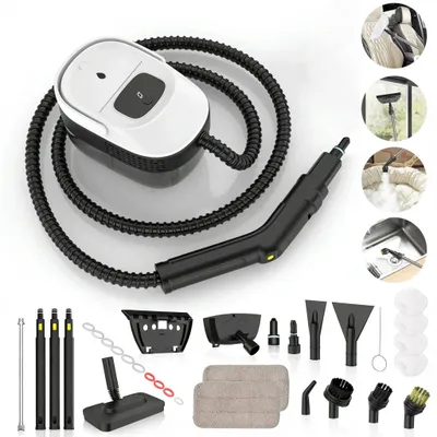 Produktbild von Dampfreiniger - Hand-Dampfreiniger - 2500 W - 1,6-l-Tank - Bürstenaufsatz - 5-m-Kabel - EU-Stecker