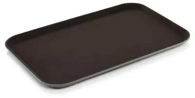 Produktbild von 5x Tablett Gastro schwarz eckig 60 x 40 cm rutschhemmend PP