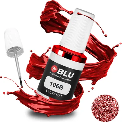 Produktbild von BLU Auto Lackstift Rot kompatibel für Fiat 106B RossoMaranello | Auto Lack Reparatur Ausbesserungslack