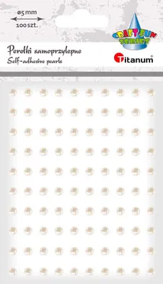 Immagine prodotto di Perełki samoprzylepne białe 5mm 100szt. Titanum