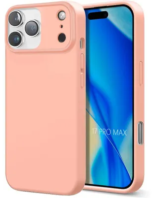 Image de Coque pour iPhone 17 Pro Max, Protection Silicone Liquide Ultra Fine Léger Antichoc - Rose