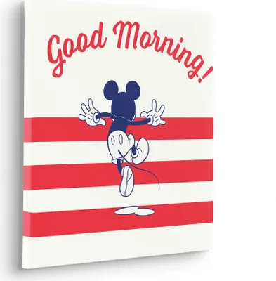 Produktbild von Keilrahmenbild - Mickey Good Morning - Größe 40 x 40 cm