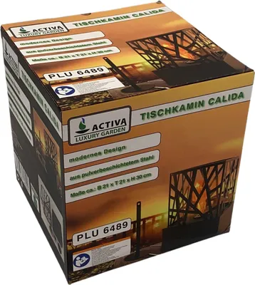Produktbild von Activa Luxury Garden Calida Bioethanol Tischkamine 21x21x30 cm