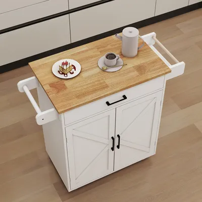 Immagine prodotto di Carrello da cucina - Carrello portavivande - Mobiletto da cucina - Carrello di servizio - Isola da cucina - Dimensioni compatte