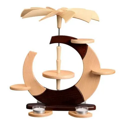 Produktbild von Designpyramide ohne Bestückung mit Teelichter HxLxB 36x35x27cm