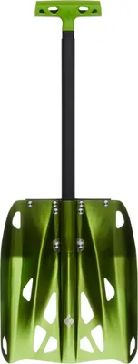 Schaufel "Transfer Lt Shovel" von Black Diamond in leuchtendem Grün mit ergonomischem Griff und stabiler Konstruktion.