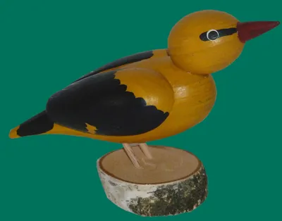 Produktbild von Ganzjahresdekoration Holzvogel Pirol Höhe 11cm NEU