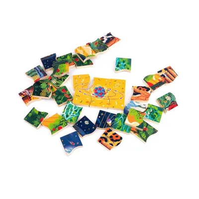 Image de Jouet éducatif Bajo Multipuzzle - Set de 36 puzzles en carton