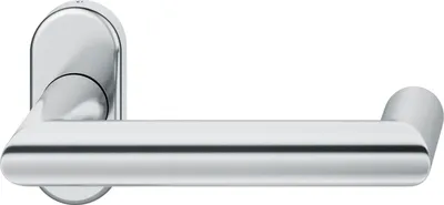 Produktbild von FSB Rahmentürdrücker 09 1016 mit Hochhaltefeder ovale Rosette Edelstahl matt