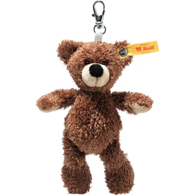 Produktbild von Steiff Plüsch Schlüsselanhänger Fynn Teddybär dunkelbraun 12 cm - Kuscheltier
