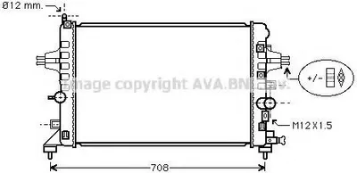 Produktbild von PRASCO OLA2363 Kühler Wasserkühler Motorkühler für OPEL ZAFIRA B (A05) Astra H Caravan (A04) Astra H Schrägheck (A04) Astra H GTC (A04)
