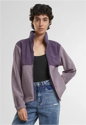 Immagine prodotto di Urban Classics - Giacca in doppio pile da donna viola scuro/viola sbiadita - M