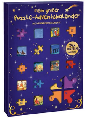 Image de Mon grand calendrier de l'Avent en forme de puzzle : l'histoire de Noël