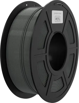 Obrázek produktu pro PETG filament, 1,75 mm, filament pro 3D tiskárny, 1 kg, vyšší houževnatost, filament pro 3D tisk, kompatibilní s většinou FDM 3D tiskáren Neptune 2/Neptune 3/Ender 3 a dalšími, rozměrová přesnost +/- 0,02 mm šC Grey