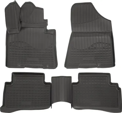 Produktbild von NORM LINERS | 3D Gummimatten Auto Matten Fussmatten Kompatibel mit Hyundai Tucson / Kia Sportage ab 2015 4tlg, Individuelle Passform mit Hohem Rand cca 4-5cm, Allwetter,