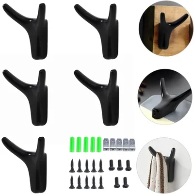 Produktbild von Kleiderhaken, Garderobenhaken,Türhaken, Kleiderhaken for die Wand, 5er-Pack