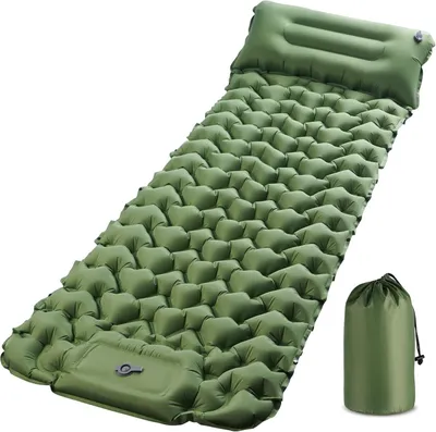 Obrázok produktu pre Samonafukovacia matrac 195 x 68 cm, hrúbka 15 cm, pre kempovanie, vrátane úložného vaku