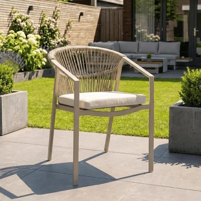 Produktbild von Gartensessel Valencia Warmweiß Relax Dining (stapelbar) – 6301W