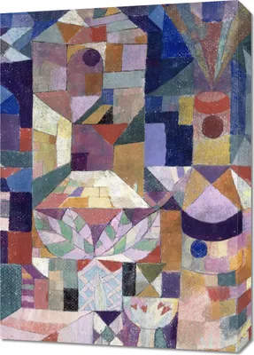 Obrázek produktu pro Obraz 50x70cm Burggarten, Paul Klee Vintage do Salonu