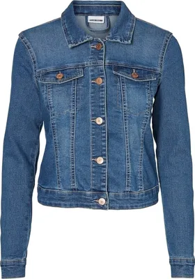 Obrázek produktu pro Krátká džínová bunda Základní džínová přechodová bunda Stoned Washed Jacket NMDEBRA | S