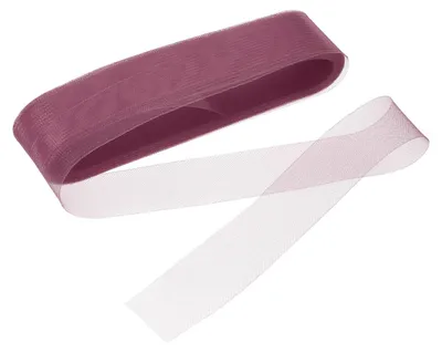 Produktbild von Steifes Rosshaarband - 2 Zoll breit - Zum Nähen und Basteln - 25 Yards - Tiefrot