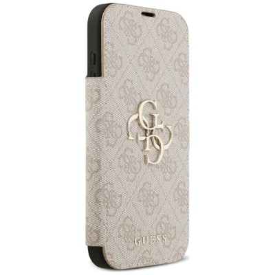 Image de Étui Guess Book 4G avec logo métallique pour iPhone 17 Pro Max - rose