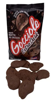 Produktbild von 3x Pavesi Kekse Gocciole mit Kakao Extra Dark 400g kuchen cookies biscuits