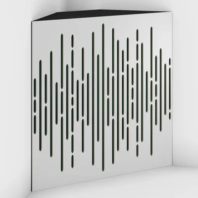 Immagine prodotto di Set di 4 cuscini angolari a forma di onda, rivestiti in velluto, dimensioni 50x50x15 cm, colore bianco/verde