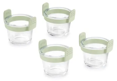 Zdjęcie produktu dla Lékué 890284, Kwadrat, Szkło, 4 os., Zielony, Przezroczysty, -20 - 220 °C, Silikon