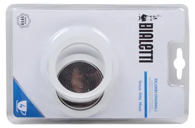 Product packaging for a Bialetti coffee machine spare part.