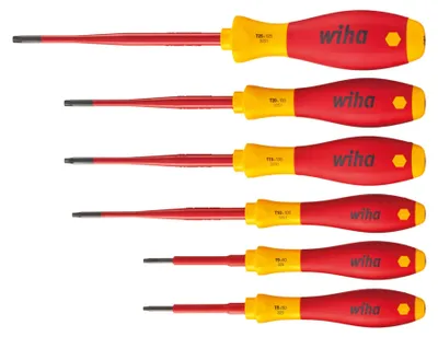 Obrázok produktu pre Wiha VDE Schraubendreher-Set 6teilig SOFTFINISH ELEC. slimFix TORX BO (3251TRK6)