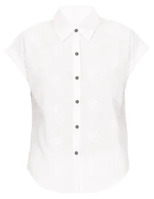 Image de CALEY Chemisier pour femme - Blanc, L