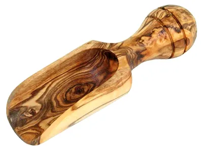 Produktbild von Salzschippchen aus Olivenholz, 9 cm