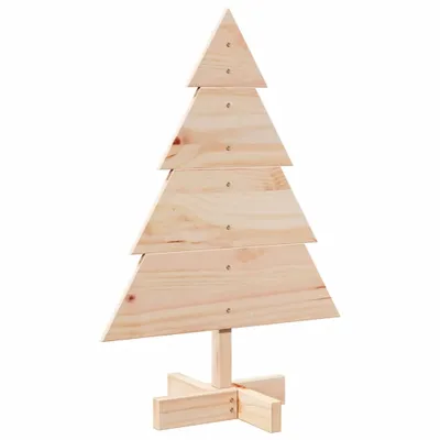 Produktbild von vidaXL Weihnachtsbaum Holz zum Schmücken 70 cm Massivholz