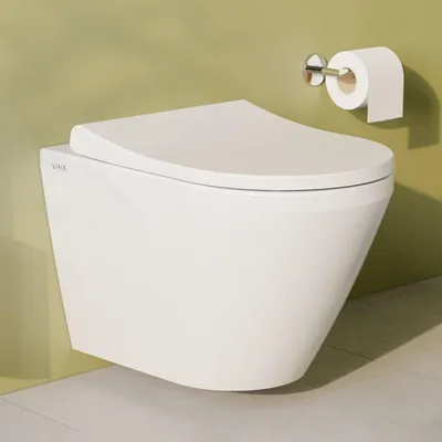 Obrázok produktu pre VitrA M-Line, závesné WC s hlbokým splachovaním, 54 cm, bez okrajov, okrúhly tvar