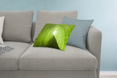 Produktbild von MuchoWow® Zierkissen Sofakissen Wohnzimmer Dekokissen 60x40 cm Aufgerolltes Blatt - Kopfkissen - Polster mit Foto