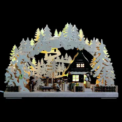 Produktbild von 3D-Schwibbogen Familienglück (43x30x7cm) von RATAGS Holzdesign