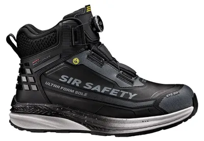 Produktbild von Sir Safety FESTIVAL Sicherheitsstiefel S7S ESD aus Nubukleder mit Fiberglaskappe, 43, Schwarz