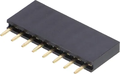 Produktbild von Buchsenleiste 2.54mm, 1-Reihe, 3mm Pinnlänge : 8-polig Ausführung: 8-polig