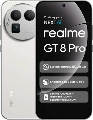 Obrázok produktu pre realme GT 8 Pro 5G, 17,2 cm (6.79"), 3136 x 1440 px, 16 GB, 512 GB, 50 MP, Biela